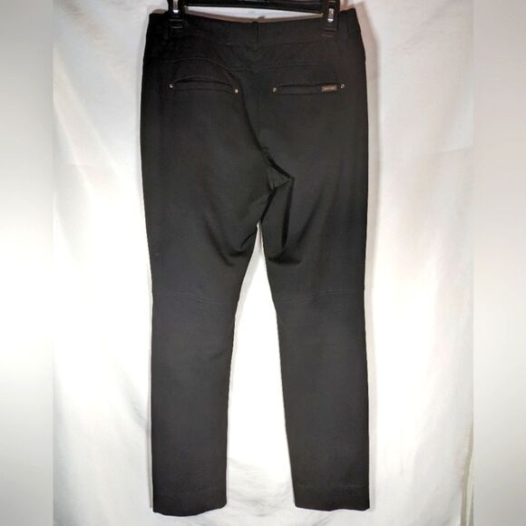 White House Black Market Black Button Front And Button Ankle Slim Legs Size 4 - Picture 2 of 8